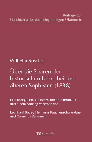 Über die Spuren der historischen Lehre bei den älteren Sophisten (1838)