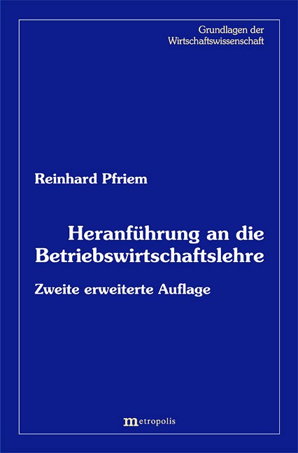 Heranführung an die Betriebswirtschaftslehre