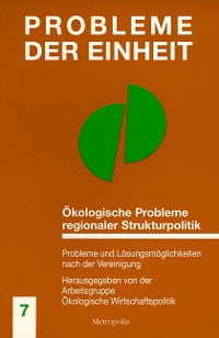 Ökologische Probleme regionaler Strukturpolitik
